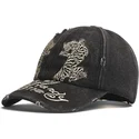 shapka-izvita-cherna-reguliruem-desert-tiger-ot-ed-hardy