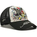 shapka-izvita-traker-byala-snapbek-tattoo-eagle-graphic-ot-ed-hardy