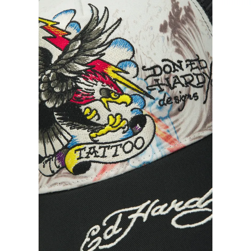 shapka-izvita-traker-byala-snapbek-tattoo-eagle-graphic-ot-ed-hardy shapka-izvita-traker-byala-snapbek-tattoo-eagle-graphic-ot-ed-hardy
