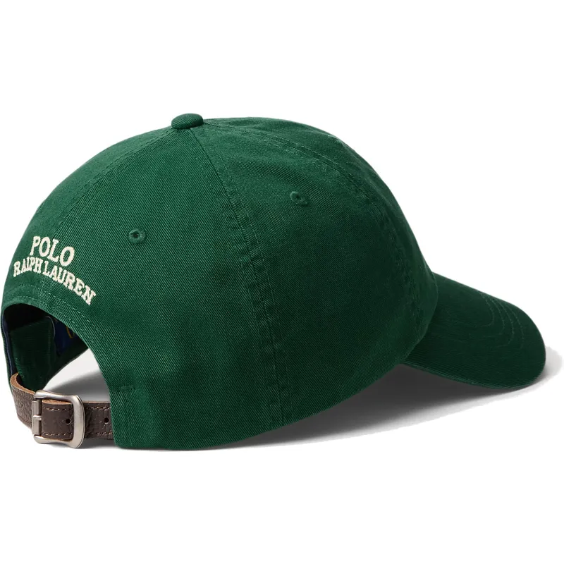polo-ralph-lauren-shapka-s-izvita-kozirka-classic-sport-twill-polo-bear-zelena-reguliruema