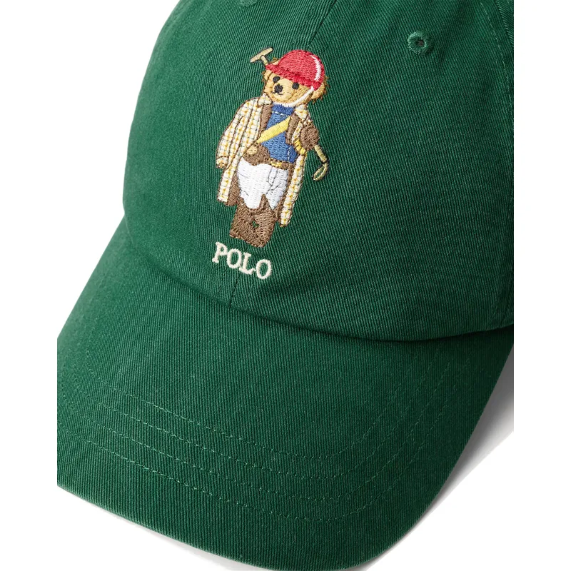 polo-ralph-lauren-shapka-s-izvita-kozirka-classic-sport-twill-polo-bear-zelena-reguliruema