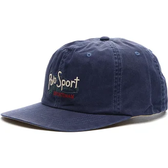 Шапка извита тъмносин регулируема Classic Sport Twill Woven от Polo Ralph Lauren