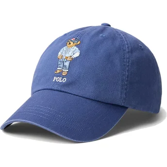 Шапка извита тъмносин регулируем Classic Sport Twill Bear от Polo Ralph Lauren