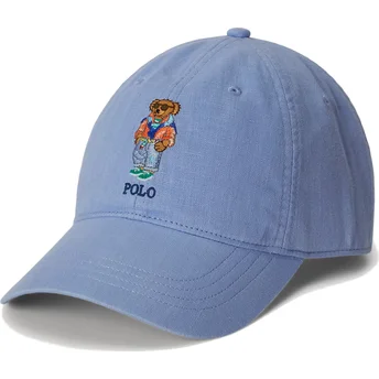 Justerbar blå buet kasket Classic Sport Twill Polo Bear fra Polo Ralph Lauren