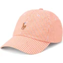 polo-ralph-lauren-shapka-s-izvita-kozirka-stretch-seersucker-oranzheva-reguliruema
