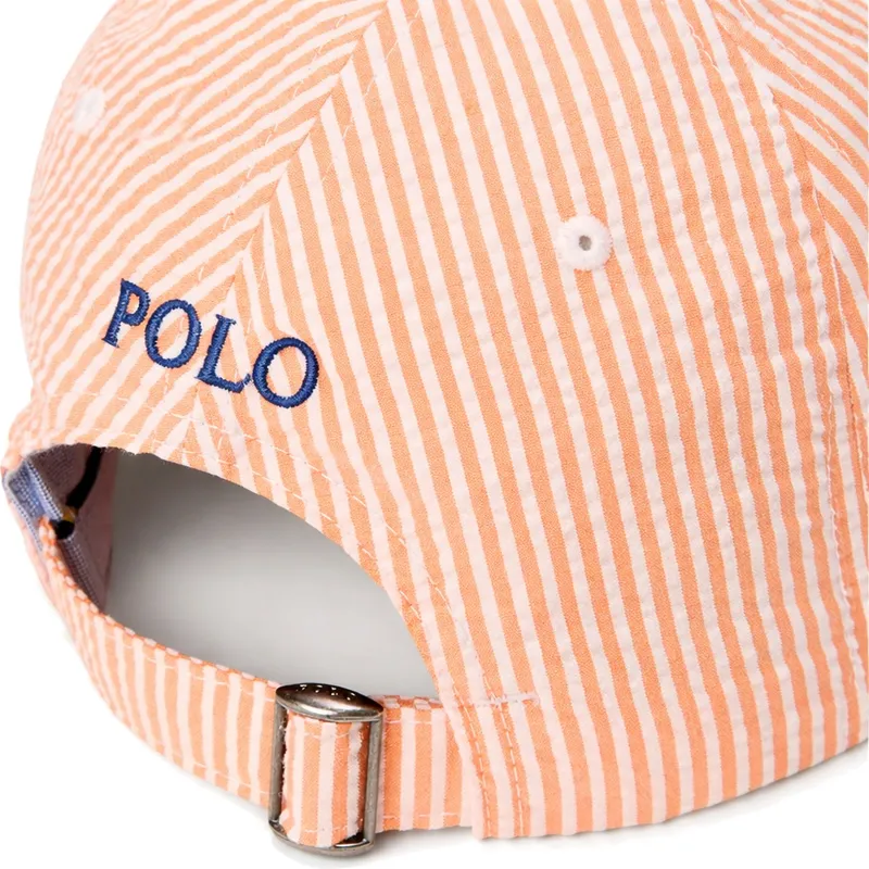 polo-ralph-lauren-shapka-s-izvita-kozirka-stretch-seersucker-oranzheva-reguliruema