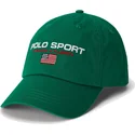 shapka-izvita-zelena-reguliruem-sport-twill-ot-polo-ralph-lauren