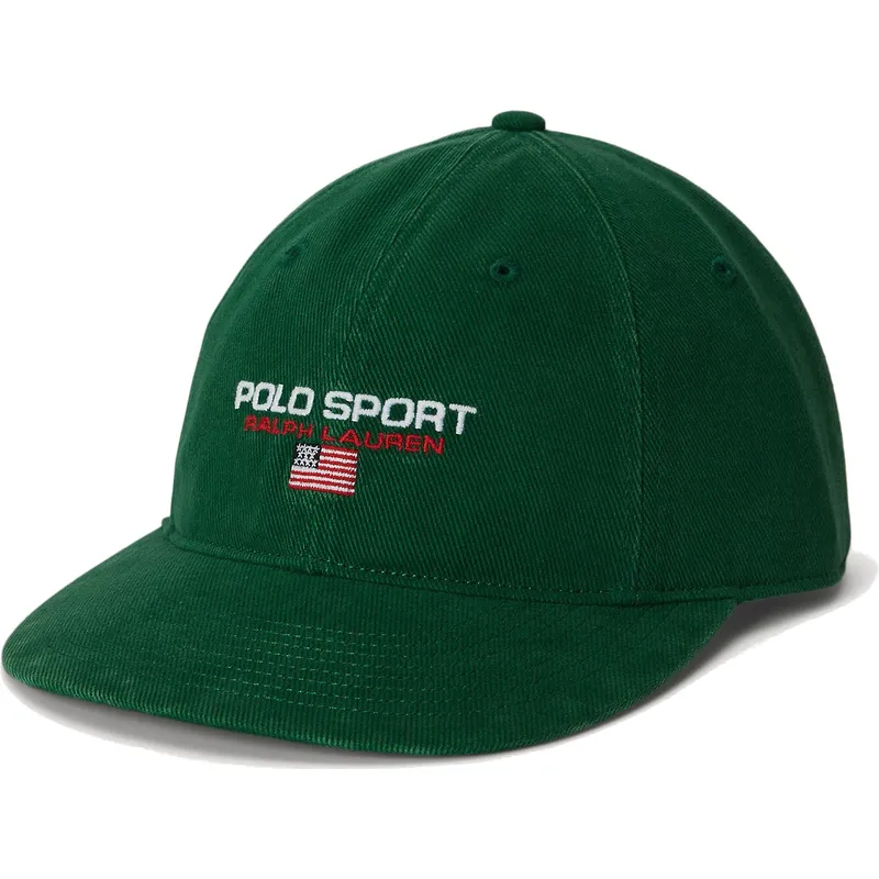 shapka-izvita-zelena-reguliruem-authentic-baseball-ot-polo-ralph-lauren