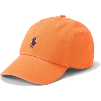 Шапка извита оранжев регулируем Classic Sport Cotton Chino от Polo Ralph Lauren