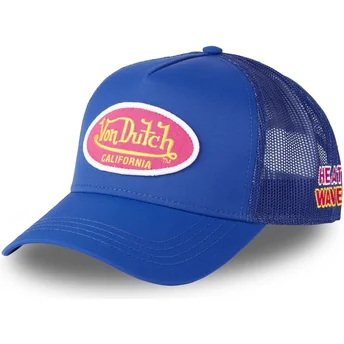 Шапка извита тракер синя снапбек POLY12 от Von Dutch