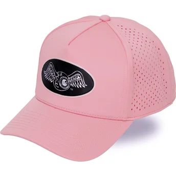 Gebogene rosa Snapback-Kappe SPORT07 von Von Dutch