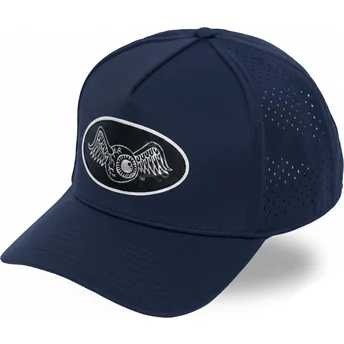 Шапка извита тракер тъмносин снапбек SPORT05 от Von Dutch