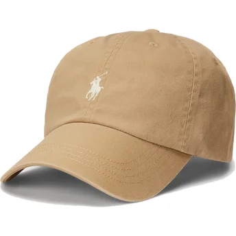 Polo Ralph Lauren Шапка с Извита Козирка Cotton Chino Classic Sport Кафява Регулируема