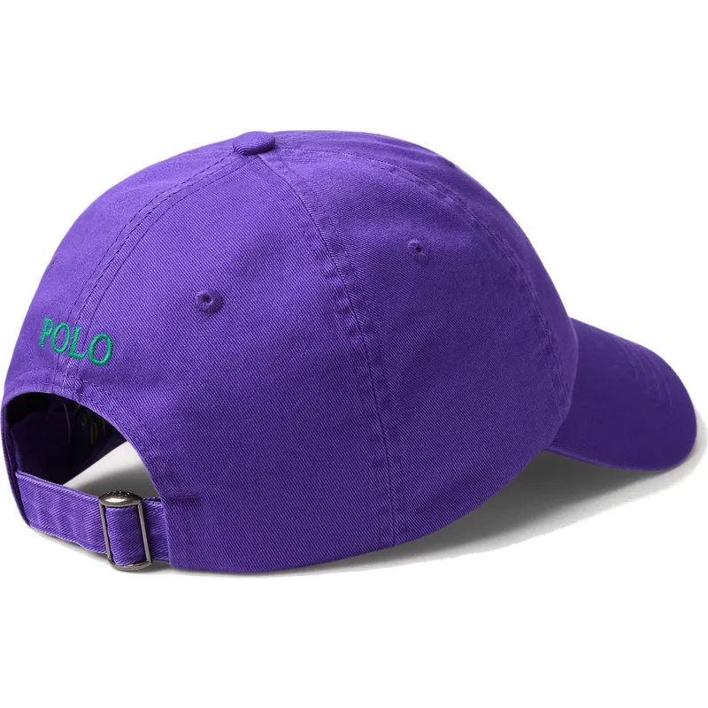 gorra-curva-violeta-ajustable-con-logo-verde-cotton-chino-classic-sport-de-polo-ralph-lauren