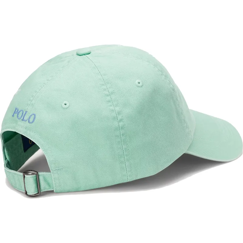 polo-ralph-lauren-shapka-s-izvita-kozirka-cotton-chino-classic-sport-svetlozelena-reguliruema