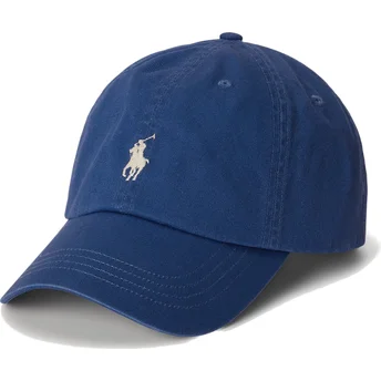 Шапка извита тъмносин регулируема Cotton Chino Classic Sport от Polo Ralph Lauren