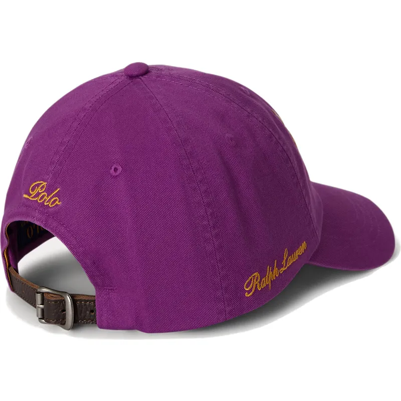 justerbar-violet-buet-kasket-twill-triple-pony-fra-polo-ralph-lauren
