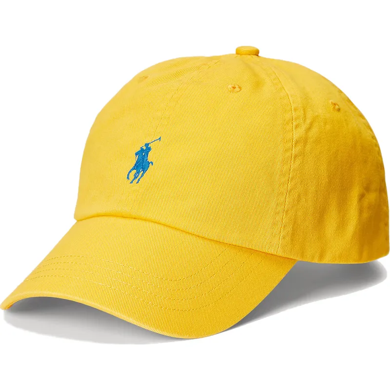 polo-ralph-lauren-shapka-s-izvita-kozirka-cotton-chino-classic-sport-zhlta-reguliruema