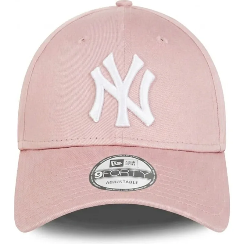 shapka-izvita-roza-reguliruem-9forty-league-essential-na-new-york-yankees-mlb-ot-new-era