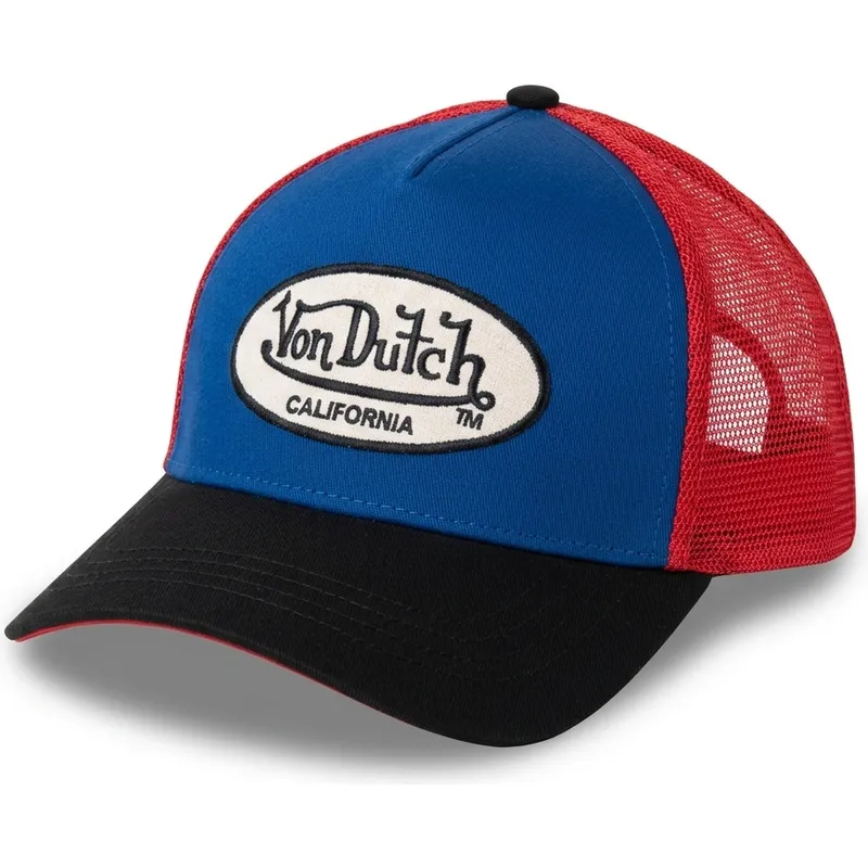 trucker-kasket-bla-rod-og-sort-terry14-fra-von-dutch