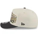beige-und-schwarze-gebogene-snapback-kappe-9fifty-a-frame-classic-der-vegas-golden-knights-nhl-von-new-era