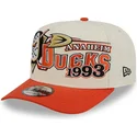 beige-und-orange-gebogene-snapback-kappe-9fifty-a-frame-classic-der-anaheim-ducks-nhl-von-new-era