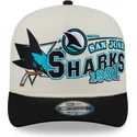 shapka-izvita-bezhov-snapbek-9fifty-a-frame-classic-na-san-jose-sharks-nhl-ot-new-era