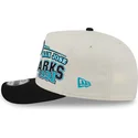 beige-og-sort-buet-kasket-snapback-9fifty-a-frame-classic-fra-san-jose-sharks-nhl-fra-new-era