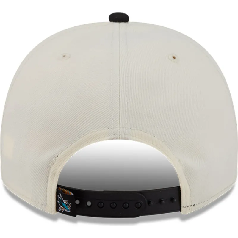 new-era-curved-brim-9fifty-a-frame-classic-san-jose-sharks-nhl-bezhova-i-cherna-shapka-s-ploska-kozirka