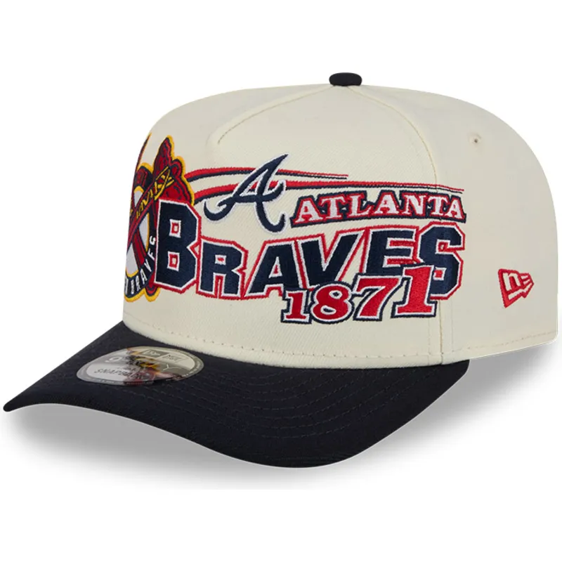 beige-og-sort-buet-kasket-snapback-9fifty-a-frame-classic-fra-atlanta-braves-mlb-fra-new-era