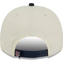 beige-und-marineblaue-gebogene-snapback-kappe-9fifty-a-frame-classic-der-detroit-tigers-mlb-von-new-era