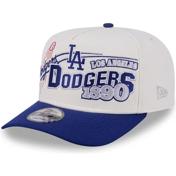 Шапка извита бежов снапбек 9FIFTY A Frame Classic на Los Angeles Dodgers MLB от New Era