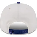 beige-und-blaue-gebogene-snapback-kappe-9fifty-a-frame-classic-der-los-angeles-dodgers-mlb-von-new-era