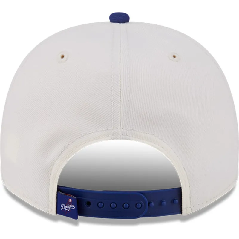 shapka-izvita-bezhov-snapbek-9fifty-a-frame-classic-na-los-angeles-dodgers-mlb-ot-new-era