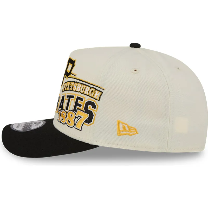 shapka-izvita-bezhov-snapbek-9fifty-a-frame-classic-na-pittsburgh-pirates-mlb-ot-new-era
