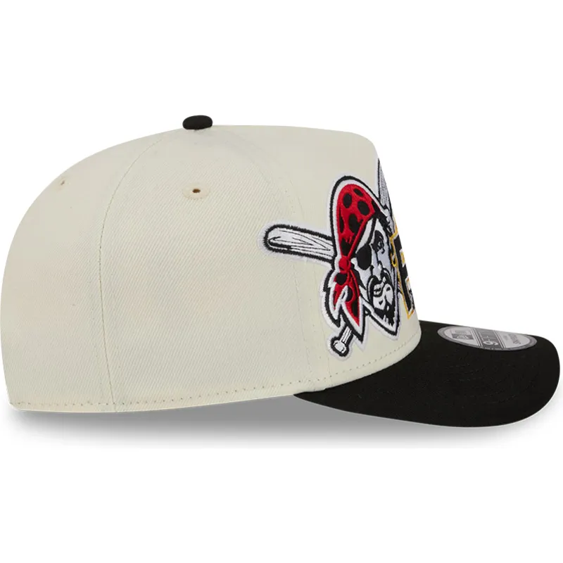 shapka-izvita-bezhov-snapbek-9fifty-a-frame-classic-na-pittsburgh-pirates-mlb-ot-new-era