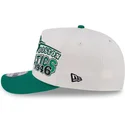 buet-beige-og-gron-snapback-kasket-9fifty-a-frame-classic-fra-boston-celtics-nba-fra-new-era