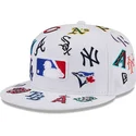 casquette-plate-blanche-ajustee-59fifty-all-over-mlb-new-era