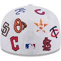 hvid-flad-fitted-59fifty-all-over-kasket-fra-mlb-fra-new-era
