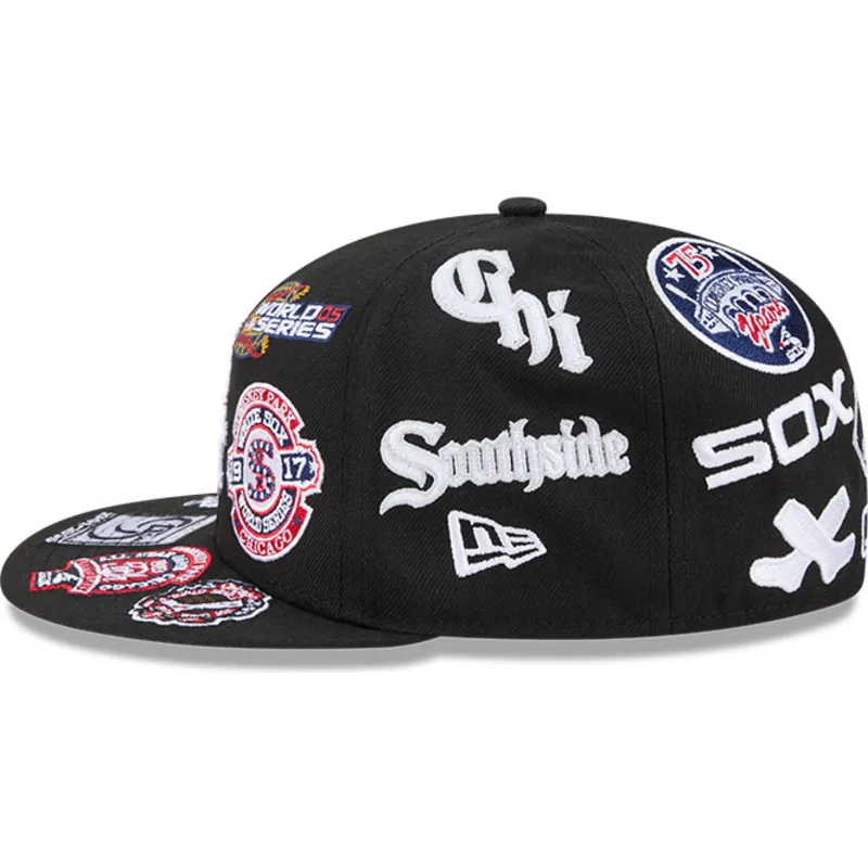shapka-ploska-cherna-prilepnala-59fifty-all-over-na-chicago-white-sox-mlb-ot-new-era