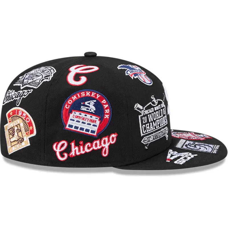 shapka-ploska-cherna-prilepnala-59fifty-all-over-na-chicago-white-sox-mlb-ot-new-era