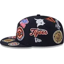 casquette-plate-bleue-marine-ajustee-59fifty-all-over-detroit-tigers-mlb-new-era