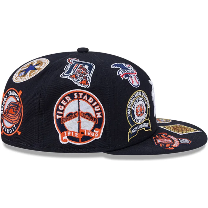 flad-kasket-marinebla-justerbar-59fifty-all-over-fra-detroit-tigers-mlb-fra-new-era