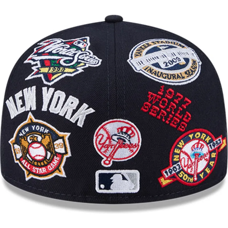 flad-marinebla-tilpasset-59fifty-all-over-logos-kasket-fra-new-york-yankees-mlb-af-new-era