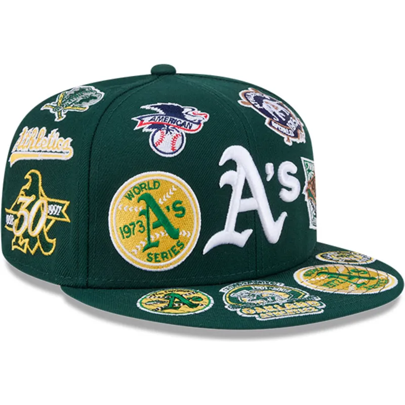 gron-fitted-59fifty-all-over-flad-kasket-fra-oakland-athletics-mlb-af-new-era