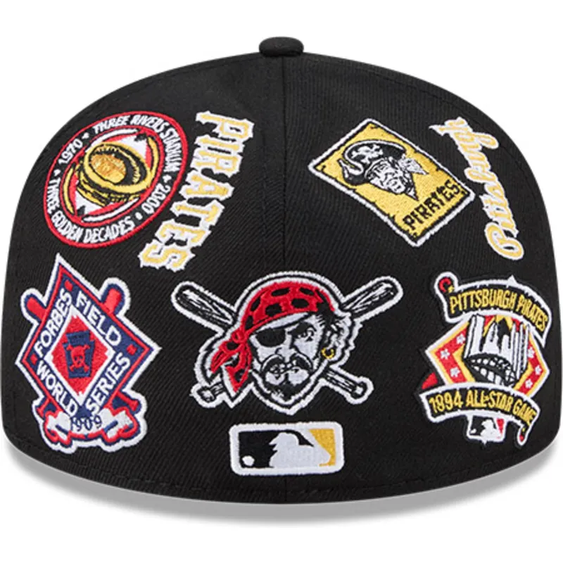 gorra-plana-negra-ajustada-59fifty-all-over-de-pittsburgh-pirates-mlb-de-new-era