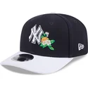 new-era-curved-brim-9seventy-stretch-snap-flower-new-york-yankees-mlb-navy-blue-snapback-cap