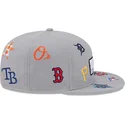graue-flatcap-snapback-9fifty-scattered-grapefruit-league-logo-von-mlb-von-new-era