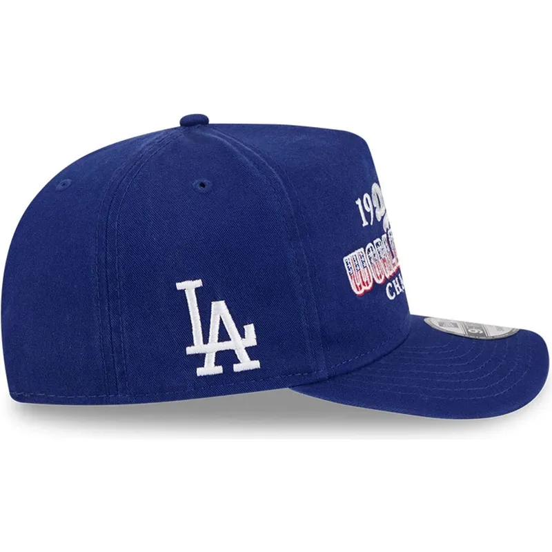blaue-gebogene-snapback-kappe-9fifty-a-frame-historic-der-los-angeles-dodgers-mlb-von-new-era