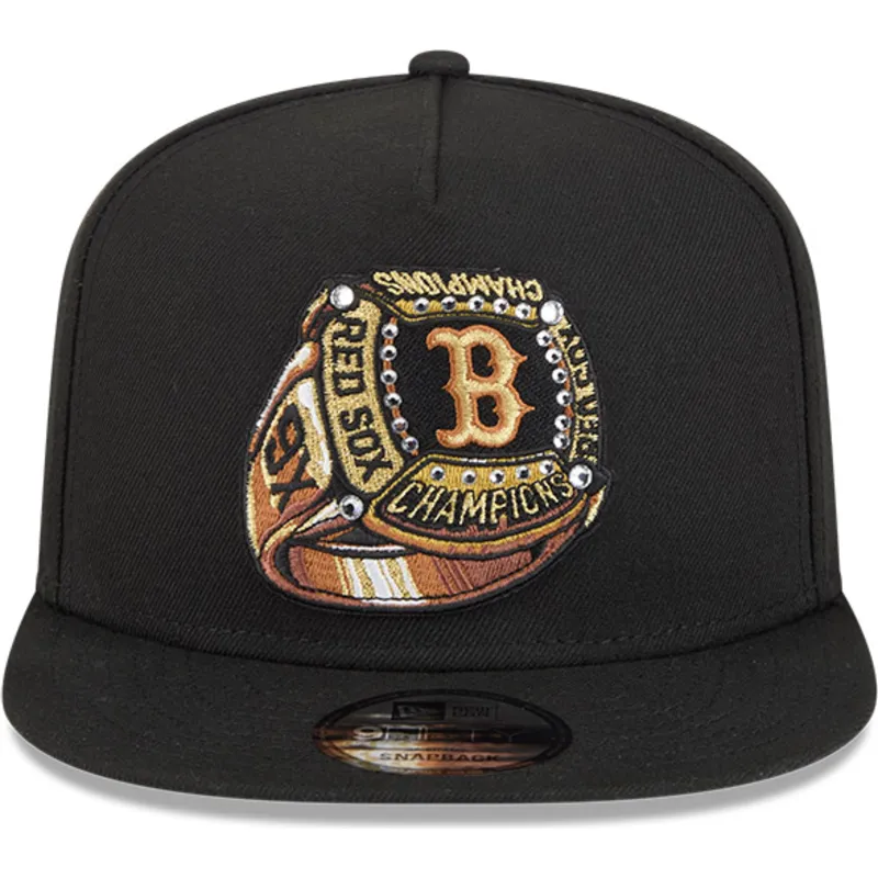 shapka-ploska-cherna-snapbek-9fifty-a-frame-ring-na-boston-red-sox-mlb-ot-new-era